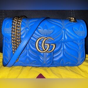 Gucci Adidas X Marmont GG Handbag Blue